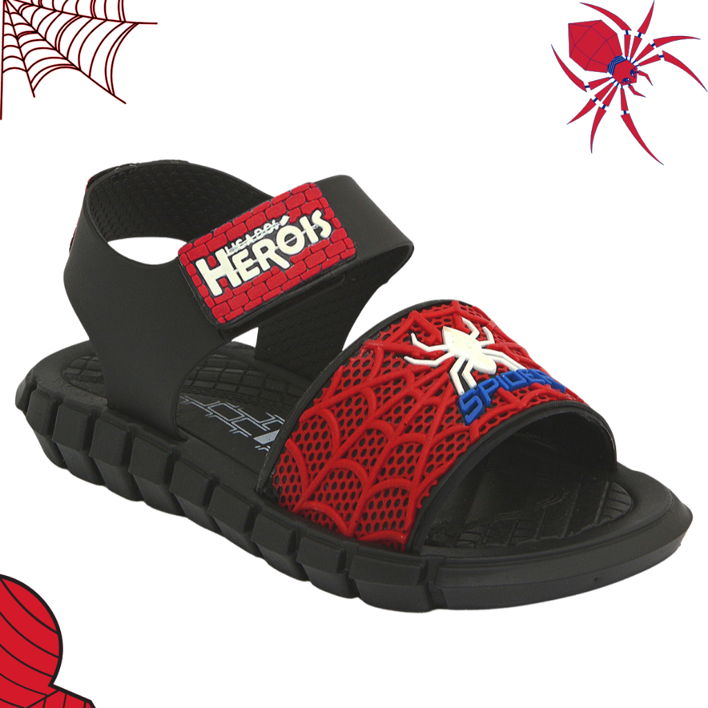 Sandália infantil masculina meninos heróis lançamento confortável em Oferta na Shopee