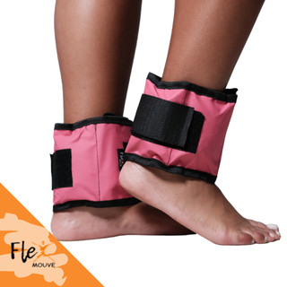 Caneleira Com Peso 3kg Par Rosa Tornozeleira Treino Exercício Crossfit Fitness Academia Musculação