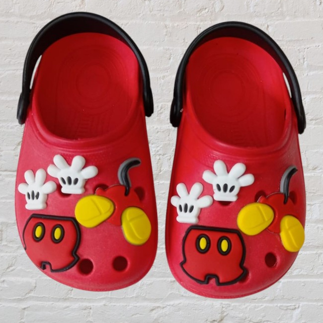 SANDALIA INFANTIL FECHADA PVC MICKEY UNISSEX CONFORTAVEL MACIO LEVE