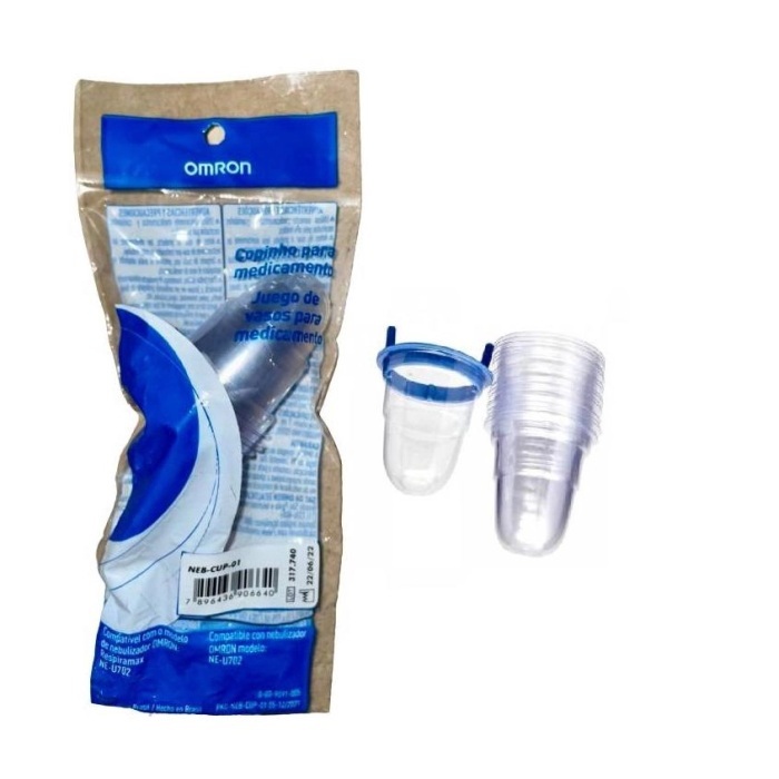Copinho Para Medicamento Inalador  Com 10 e 50 Unidades omron e NS