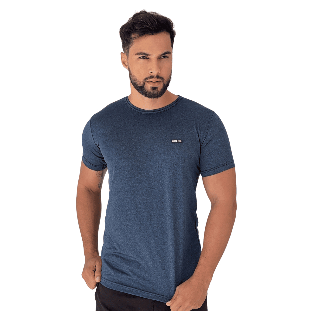 Camisa Masculina Manga Curta Dry Fit Básica Camiseta Malha Fria Academia Treino Esportiva Premium