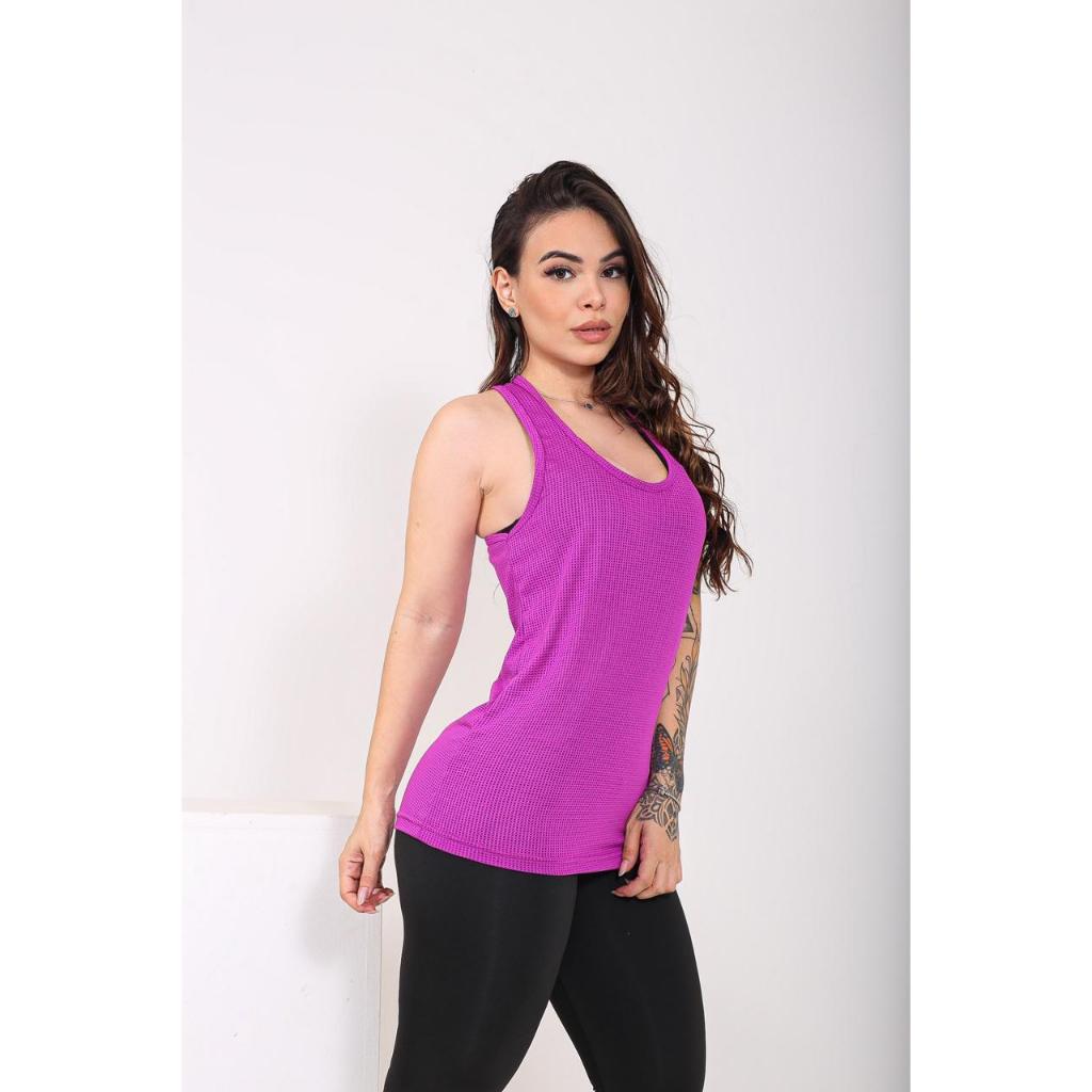 Regata Dray Feminina Academia Fitness Plus Size Treinar Dançar Caminhada Verão