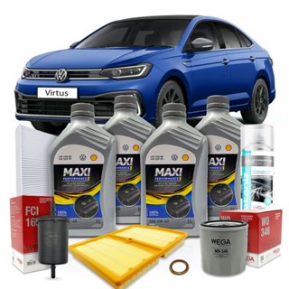 Kit Revisão Óleo Original VW 5w40 Novo Virtus 200 1.0 TSI 2018 2019 2020 2021 2022 2023 2024 em Oferta na Shopee