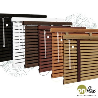 Persiana Horizontal de Bambu 50mm Natural Sob Medida Controle de Luz Janela Sala Quarto Decorativa