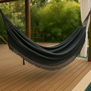 Kit 2 Rede Dormir Descanso Balanço Jeans Jardim Promoção
