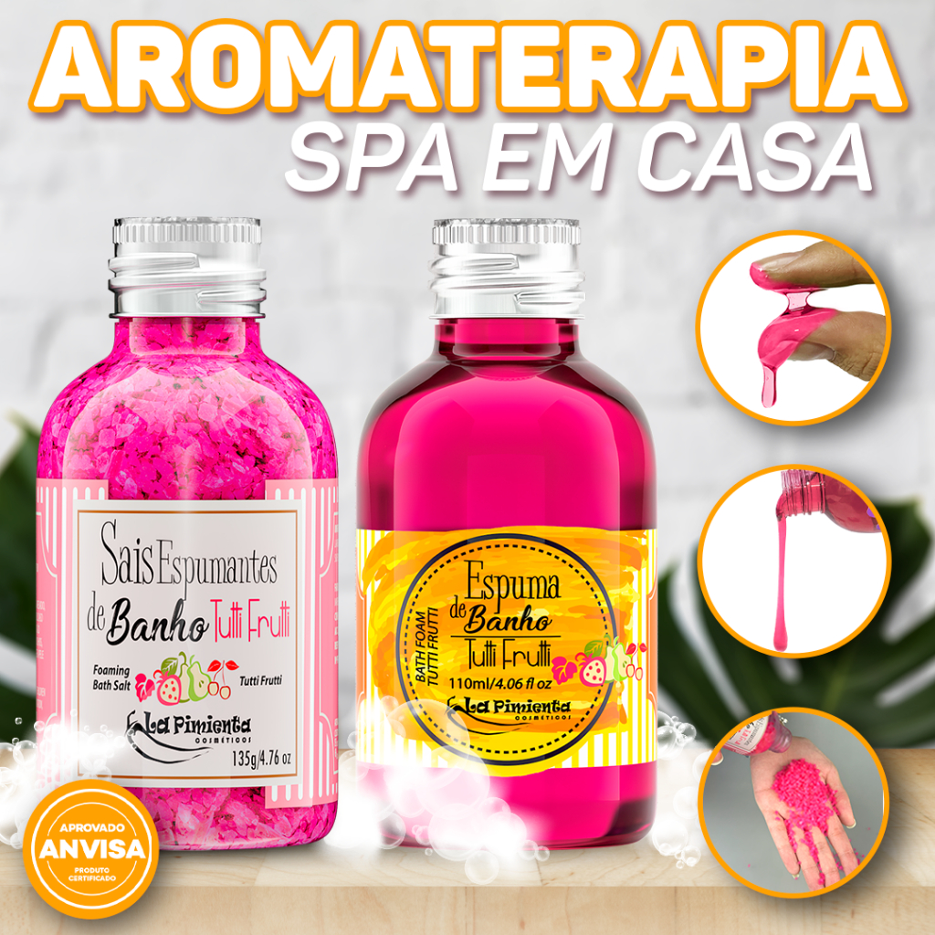 KIT SAIS E ESPUMAS DE BANHO PARA CRIAR UMA NOITE INESQUECÍVEL NO MOTEL