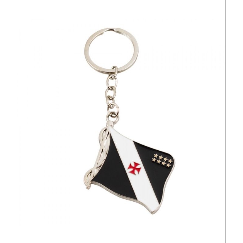 Chaveiro Bandeira Time 5cm - Vasco da Gama
