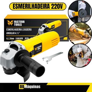 Esmerilhadeira Lixadeira Angular Profissional 220V 820W 11000 Rpm FST044 - Fasterr em Oferta na Shopee