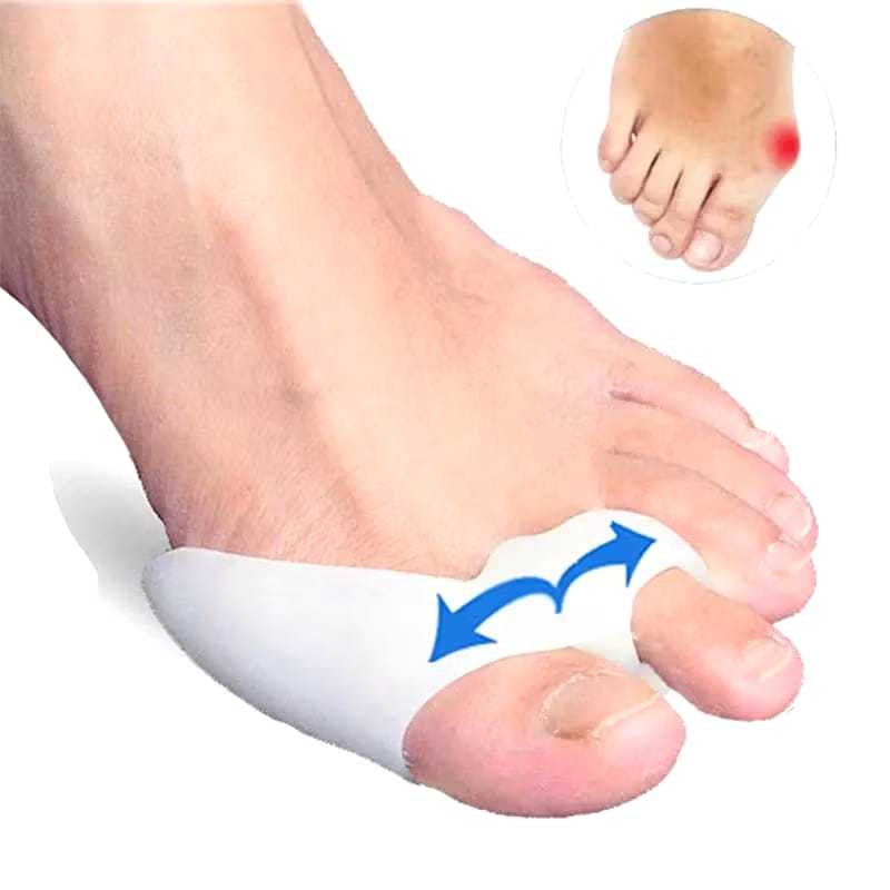 Par Protetor De Joanete Separador Dedo Corretor Ortopédico de Silicone Gel Par Pés Hallux Valgus Ortopedico Dedo
