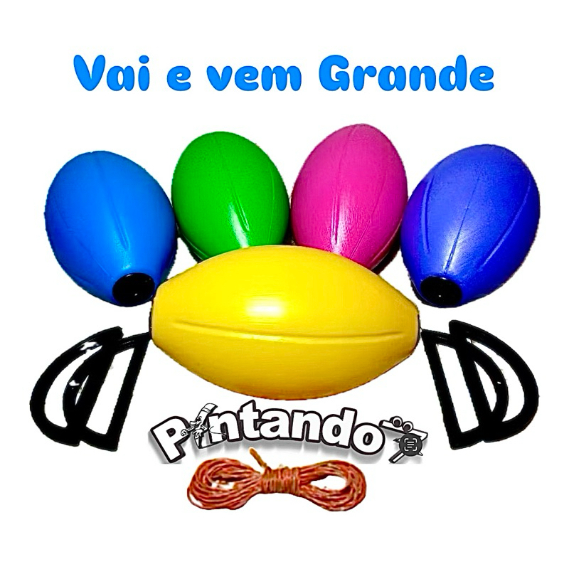 Vai e Vem Grande Brinquedo Divertido Diversas Cores em Oferta na Shopee