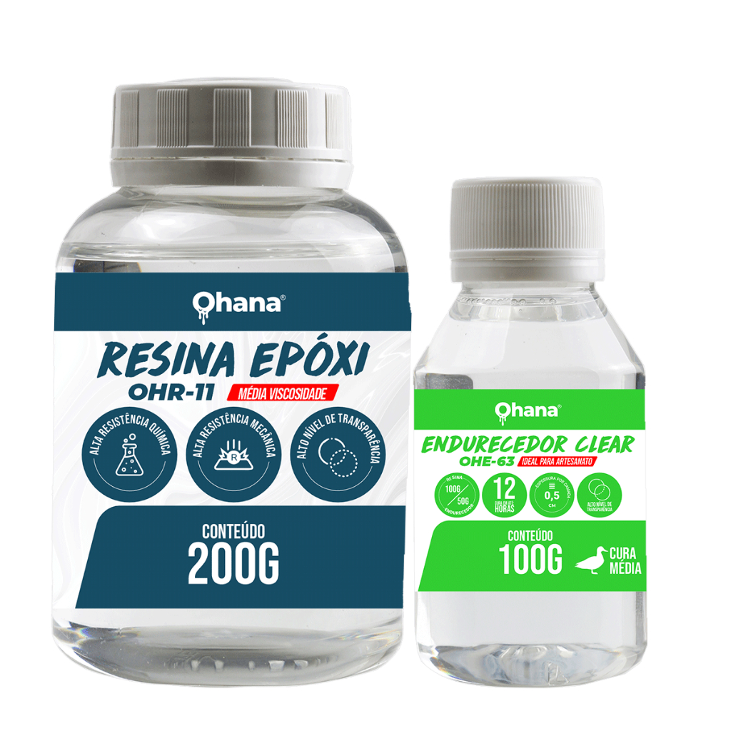Resina Epóxi Média Viscosidade Ohana 300g em Oferta na Shopee
