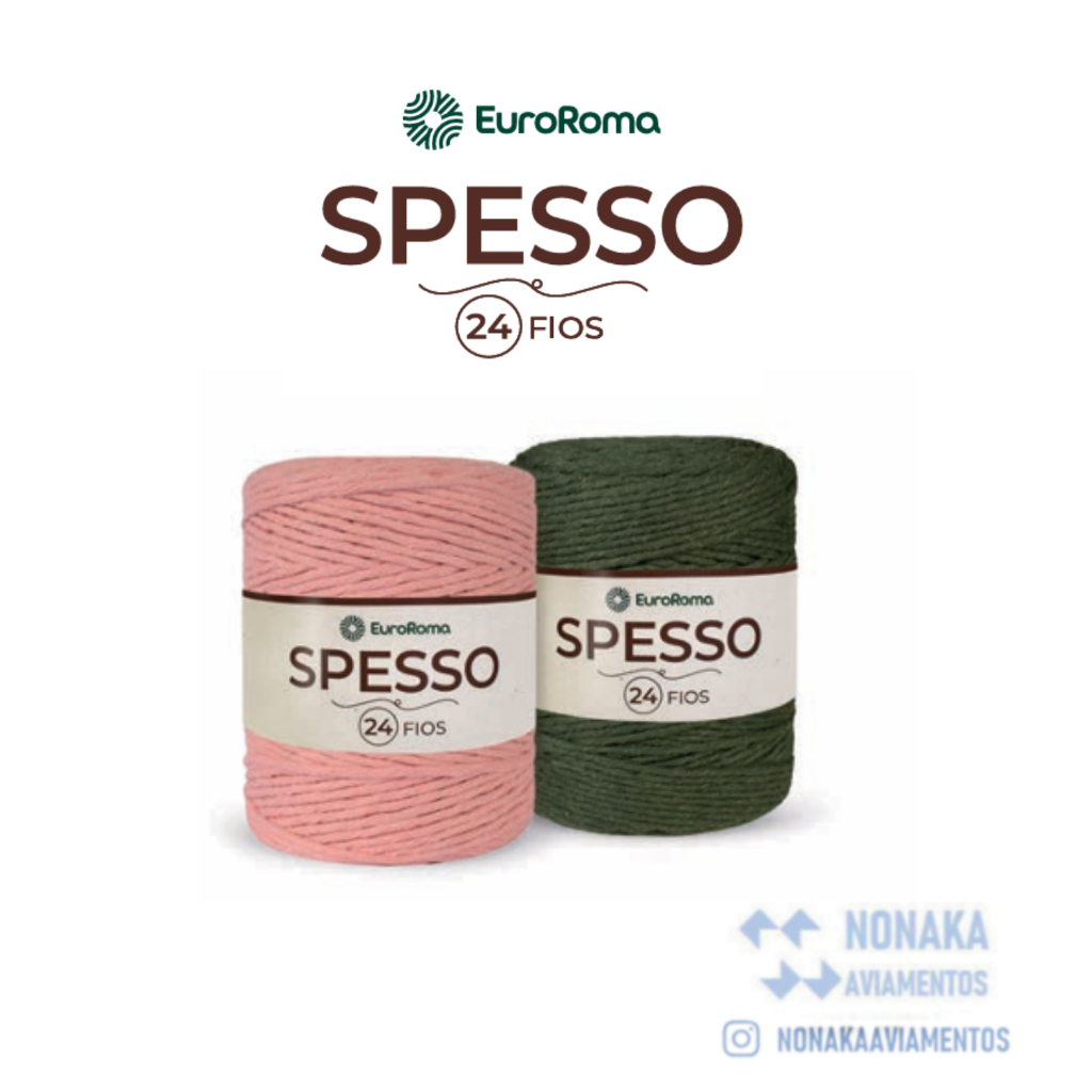 Barbante Spesso EuroRoma 24 Fios 1KG - Cores Diversas