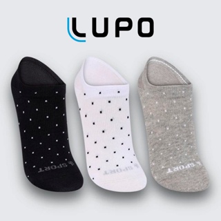 Kit Com 03 Meia Soquete Lupo Invisível Meia Feminina Cano Curto Algodão Sapatilha Poá 03171-089 em Oferta na Shopee