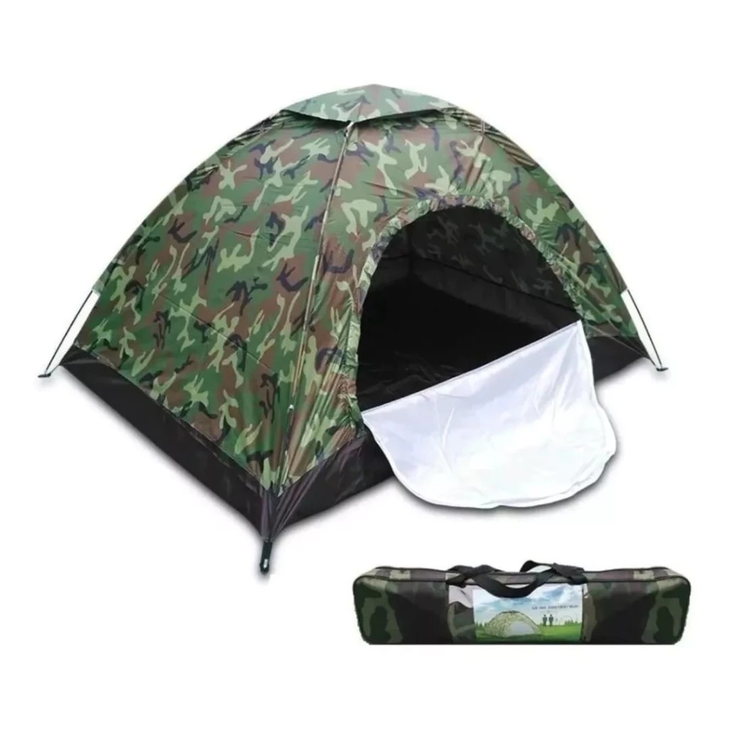 Imagem Barraca De Acampamento 2 Pessoas Camuflado Barraca Camping Colorido 2 Luagres Impermeável Promoção