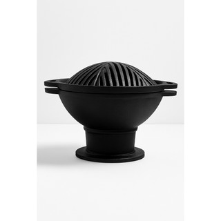Churrasqueira Gengiskan De Ferro Fundido Cor Preto