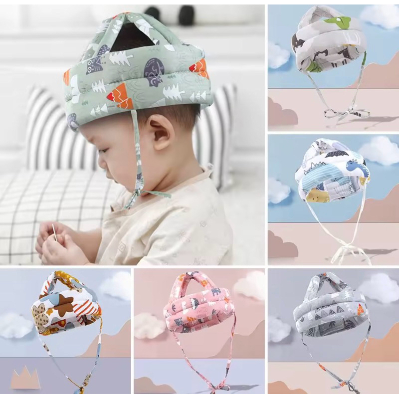 Chapéu De Proteção Anti-Colisão Capacete De Segurança Ajustável Para Bebês, Segurança do bebê