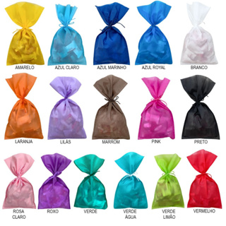 Saquinhos Sacolinhas TNT para lembrancinhas/presente 13x23cm em Oferta na Shopee
