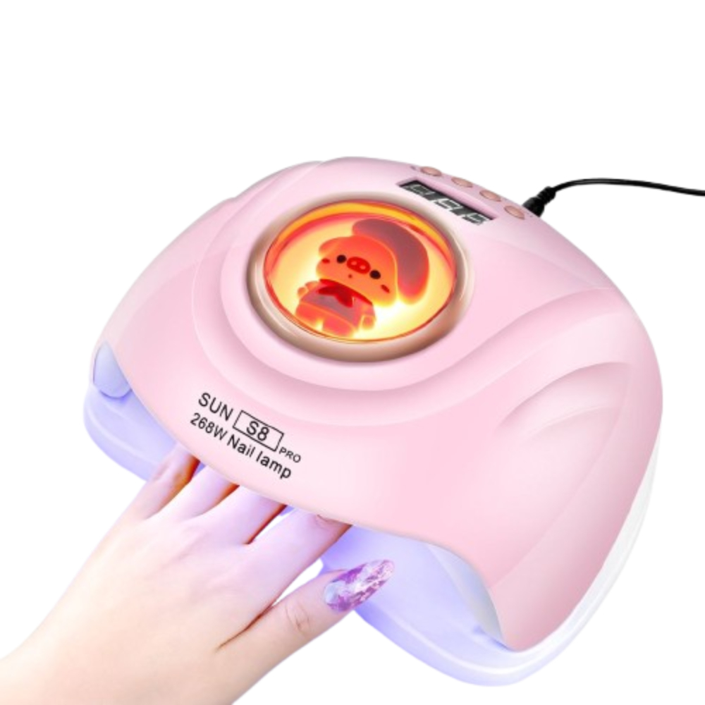Cabine Unha Em Gel Sun S8 Profissional 268w Para Unhas de Gel Led Uv Com Bichinho Bivolt
