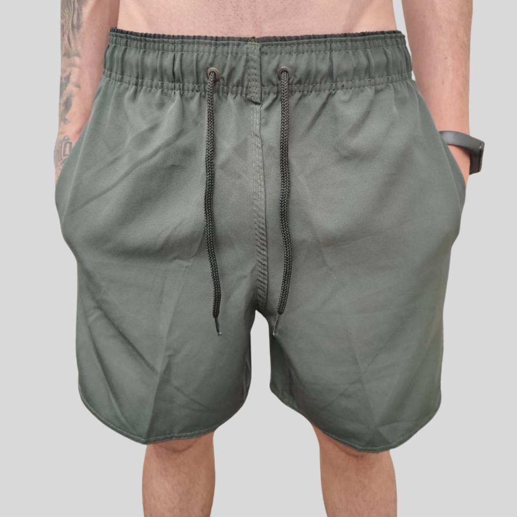 Short tactel com elastano masculino short mauricinho ideal academia tecido estica