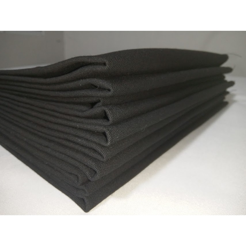10 base para tapete tecido brim preto 60x40cm sem elastano