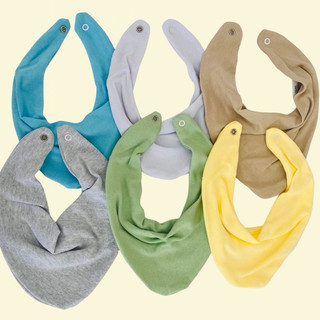 Kit 4 Babador Baby Menino Bandana Bebê Infantil Confortavel com Botão