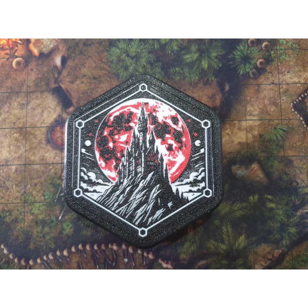 Porta dados de RPG blood moon