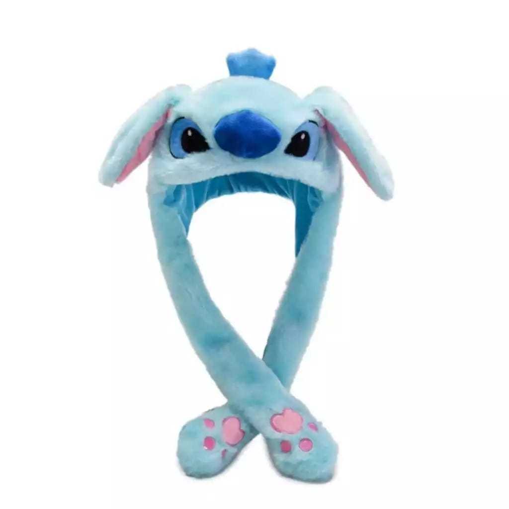 TOUCA STITCH BICHINHO LUMINOSO COM ORELHAS MÓVIES LED MEXE ORELHAS PISCA -COM LUCES COLORIDAS