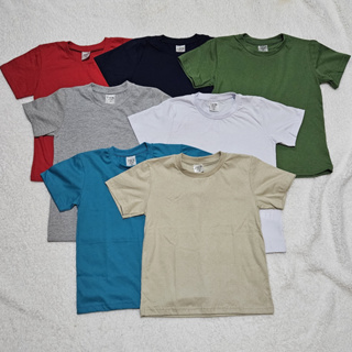 Kits com 5, 4 e 3 Camisetas infantil unissex manga curta 100% algodão em Oferta na Shopee