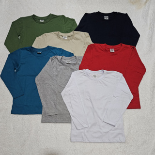 Kit 3, 4 ou 5 Camisetas infantil manga longa 100% algodão menino e menina em Oferta na Shopee