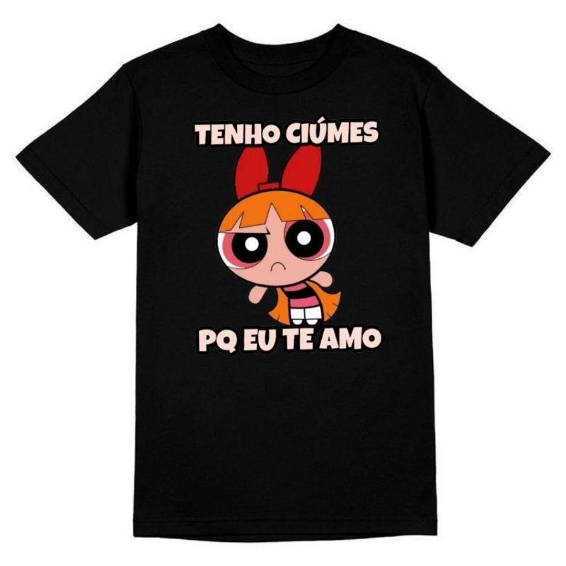 Camiseta camisa estampada florzinha super poderosa Adulto e Infantil blusa 100% algodão. Envio rápido.