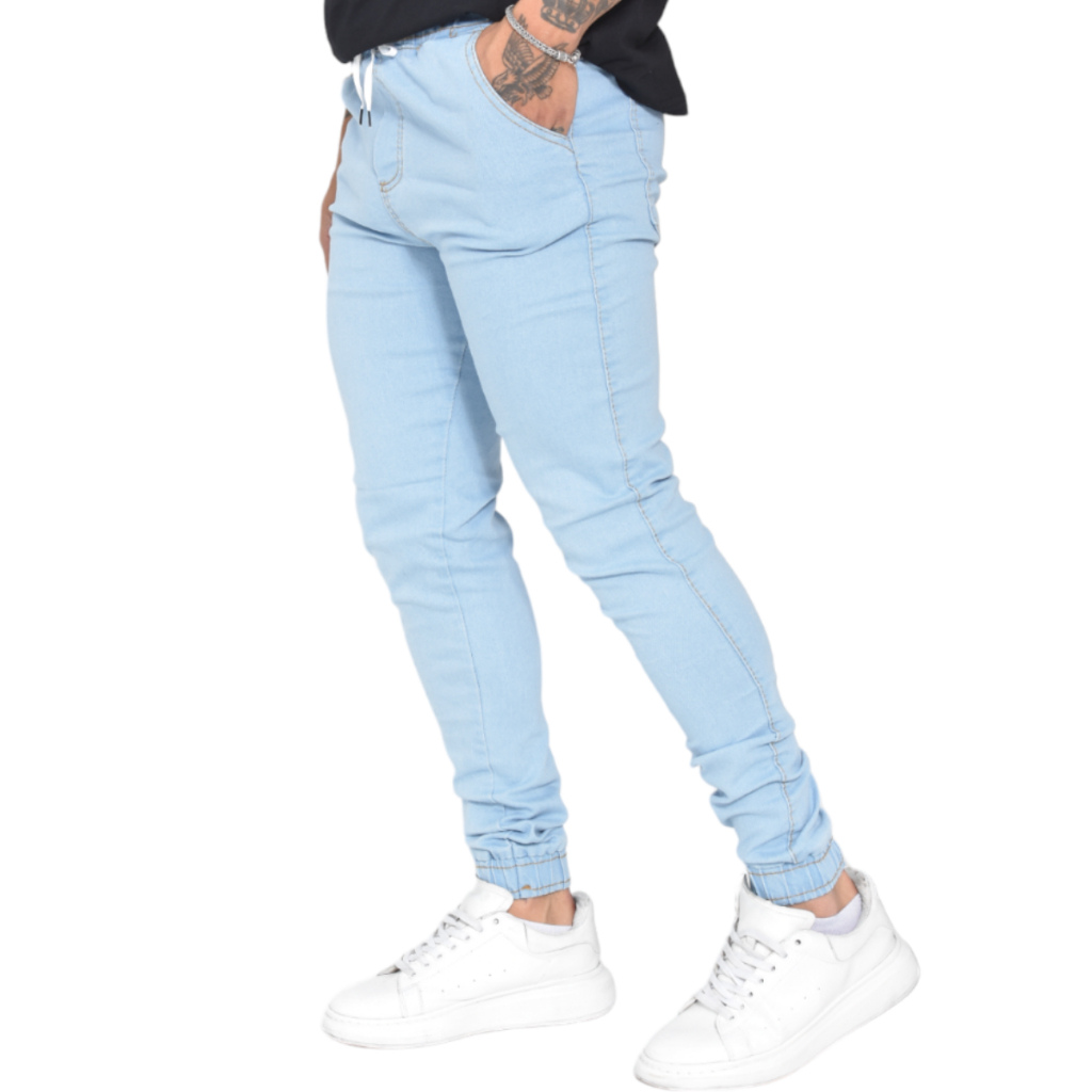 Calça Jeans Jogger Masculina Lisa e Rasgada Tendencia Oferta Varias Cores em Oferta na Shopee