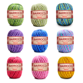 Barroco Multicolor Fio 6 Círculo 100% algodão 200g - 226m em Oferta na Shopee