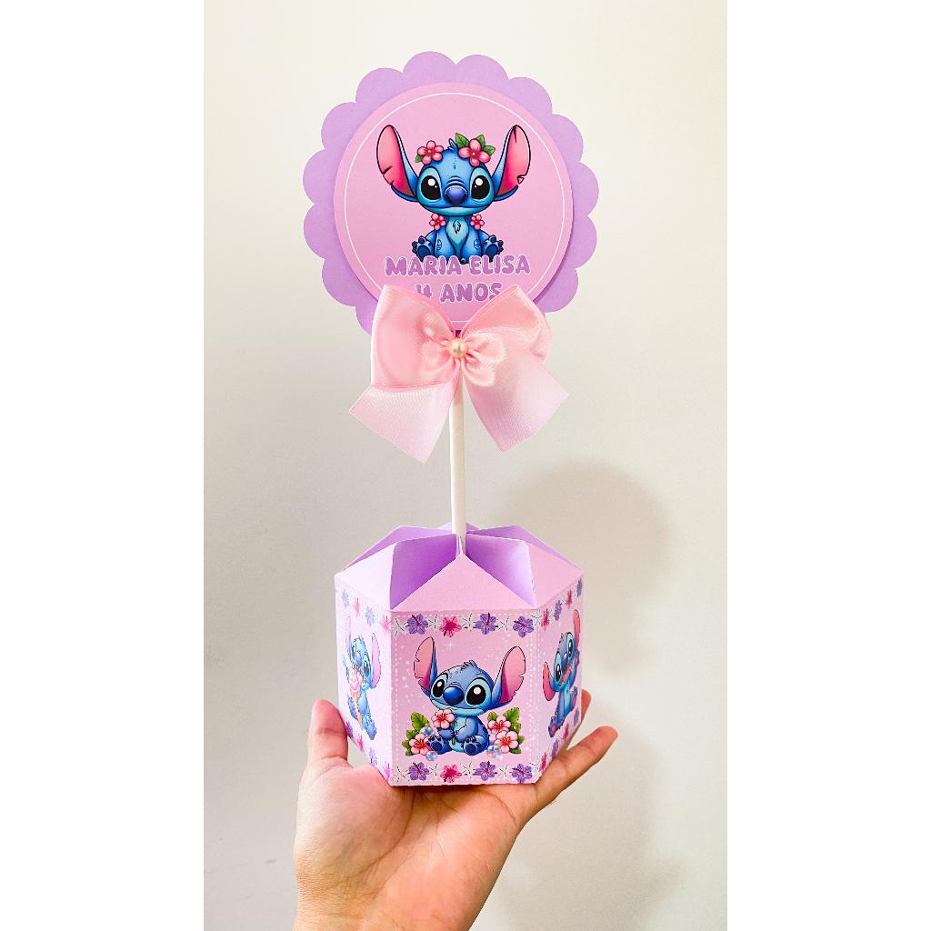 ENVIO RÁPIDO Centro de mesa Stitch | Cachepô | Arranjo de mesa | Lembrancinhas | Festa infantil