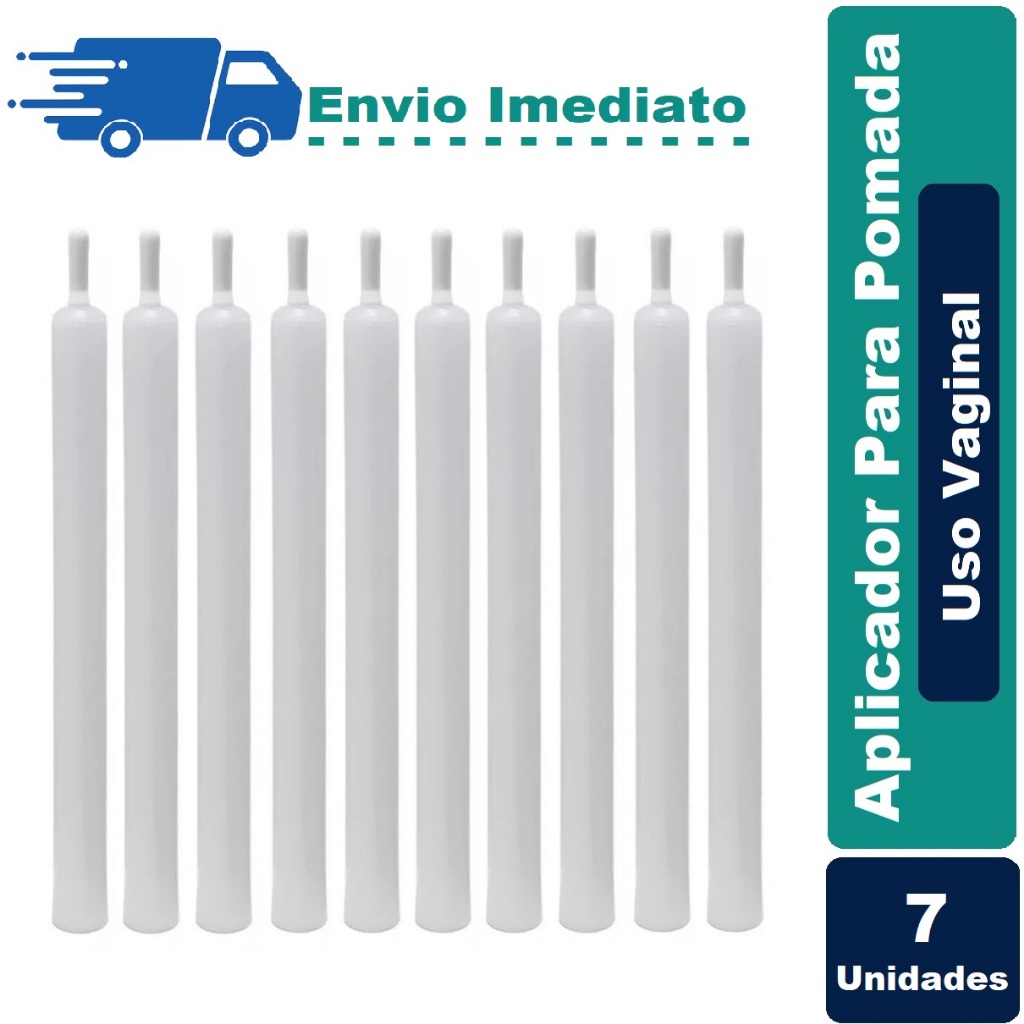 Aplicador Para Pomada Uso Vaginal M9 5g Sem Graduação (7 Unidades) - Cuidados Feminino