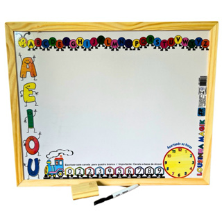 Quadro Branco Lousa Magica Quadro Escolar Infantil para escrever em Oferta na Shopee