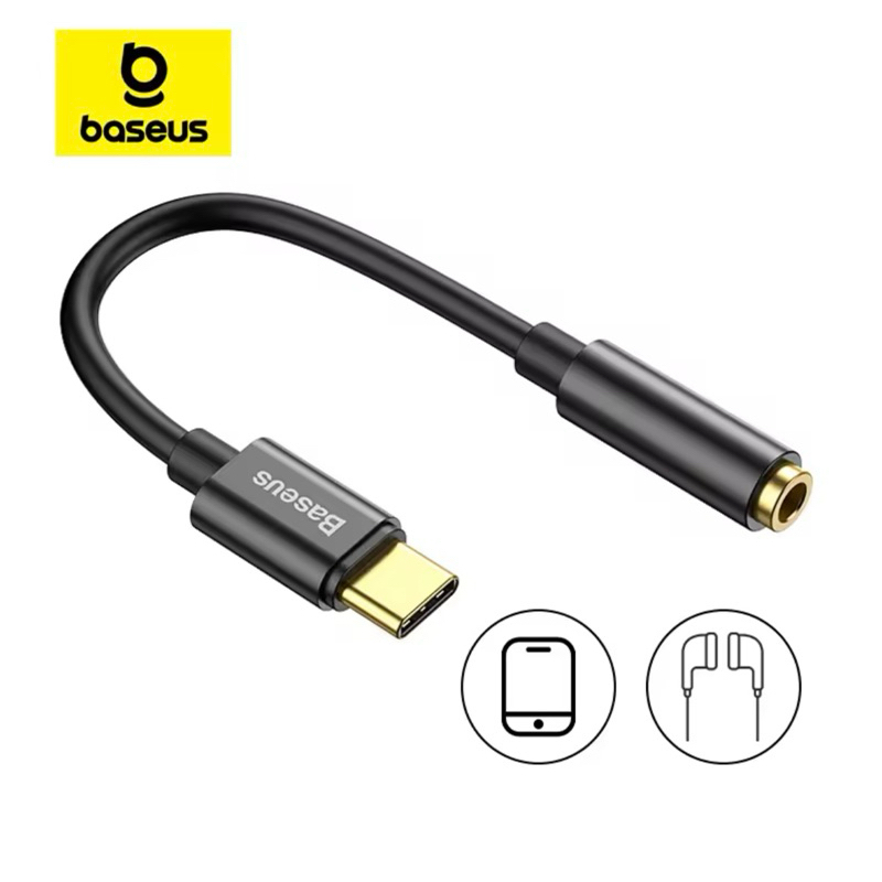Adaptador Baseus Tipo C para P2 Fone de Ouvido em Oferta na Shopee