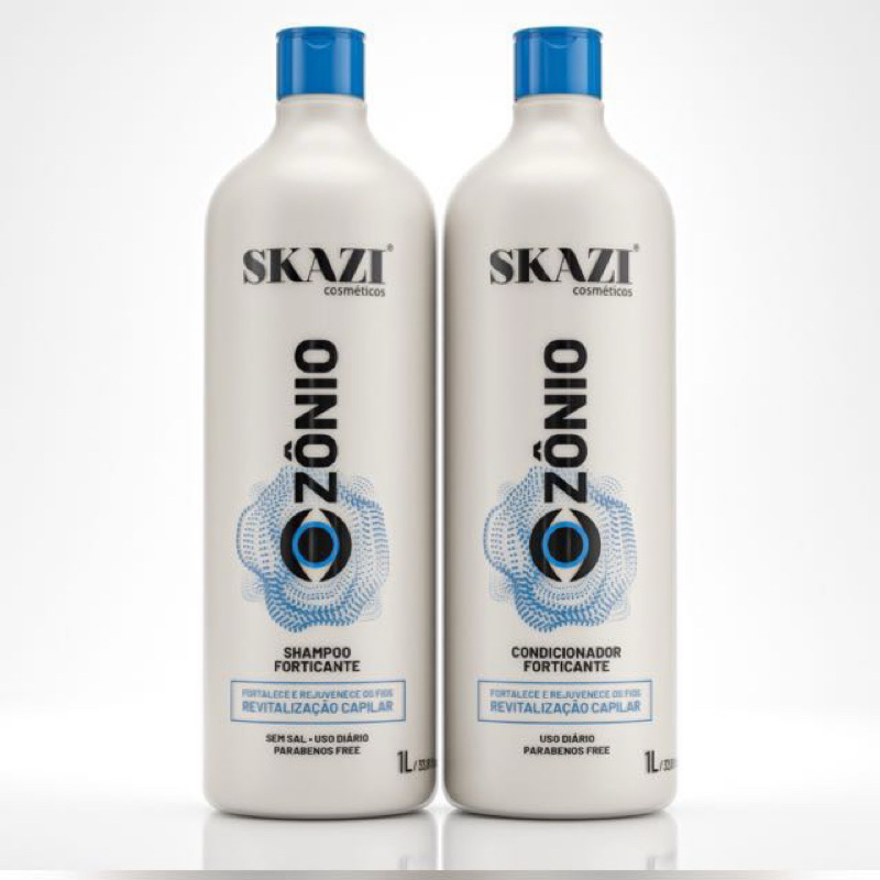 Kit Skazi Vegano Ozônio Com Jojoba Shampoo E Condicionador 1 Litro em Oferta na Shopee
