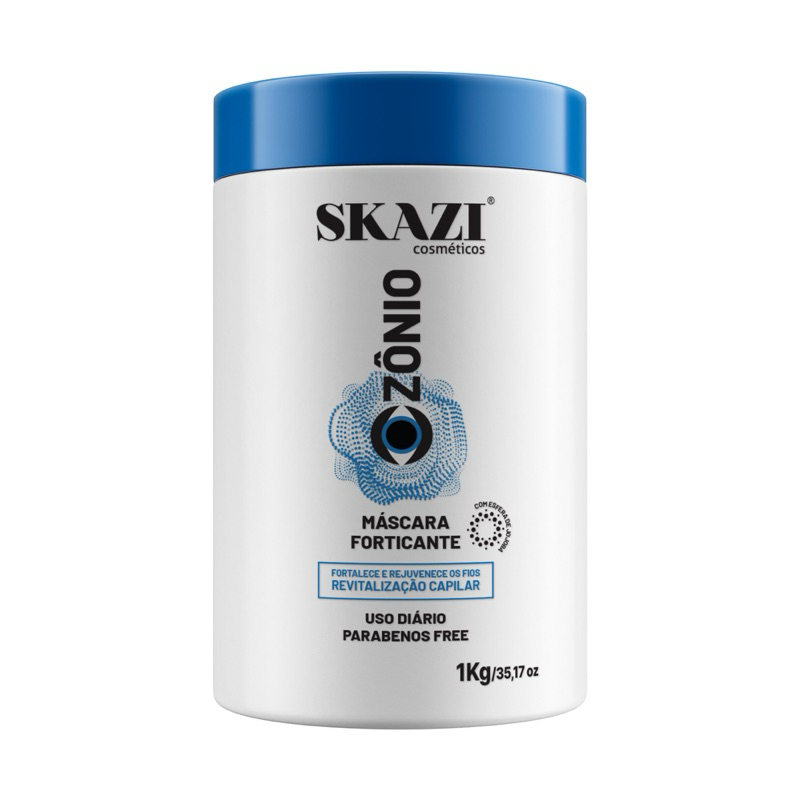Mascara Skazi Ozônio com aminoácidos Reconstrução e Força Vegana 1kg em Oferta na Shopee
