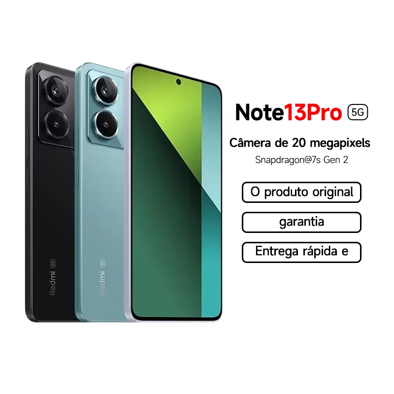 Original Xiaomi Redmi Note 13 Pro 5g Snapdragon 7s Gen2 Smartphone 6,67" Nfc 5100mAh Global