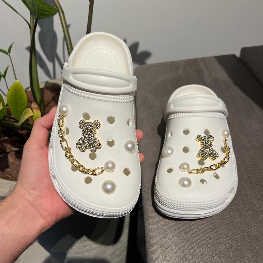 Sandália Babuche 100% Eva Luxo com Enfeites Corrente Leve Confortável em Oferta na Shopee