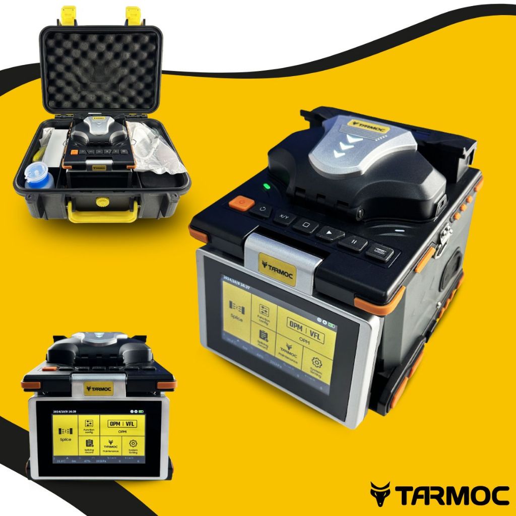 MÁQUINA DE FUSÃO DE FIBRA ÓPTICA SPLICER COMPLETO COM ACESSÓRIOS TARMOC TFT-7306X-SPLICER