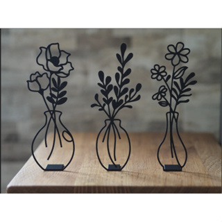 Conjunto de Flores em Vaso  20 Cm - Decoração Sala Flores e Vaso (Redondo) em Oferta na Shopee