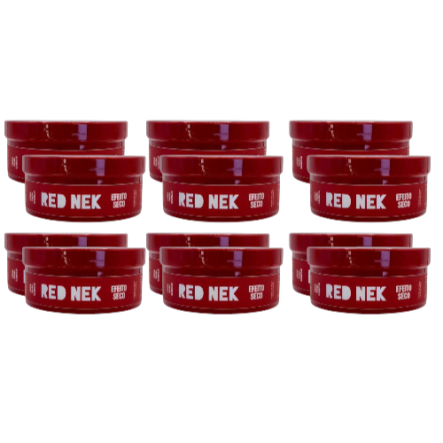 Kit 12 Pomadas Modeladora Efeito Seco (à Base de Água) 70g - Red Nek