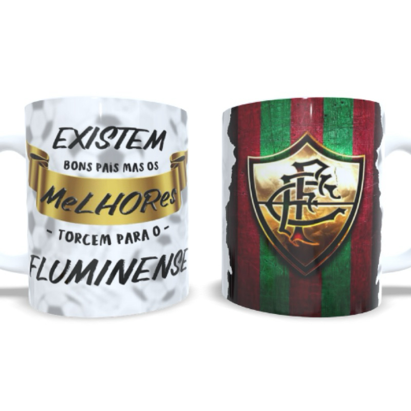 Caneca personalizada dia dos pais Fluminense - melhores pais torcem para o Fluminense