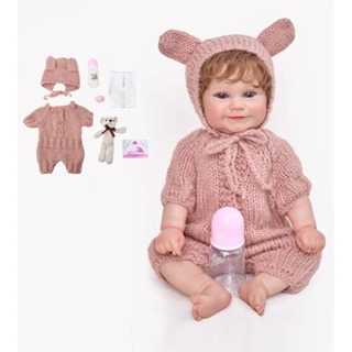 Bebê Reborn Boneca Silicone Pintado Menina Realista 48cm Original Olhos Castanhos Infantil Presente Brinquedos Estampas em Oferta na Shopee