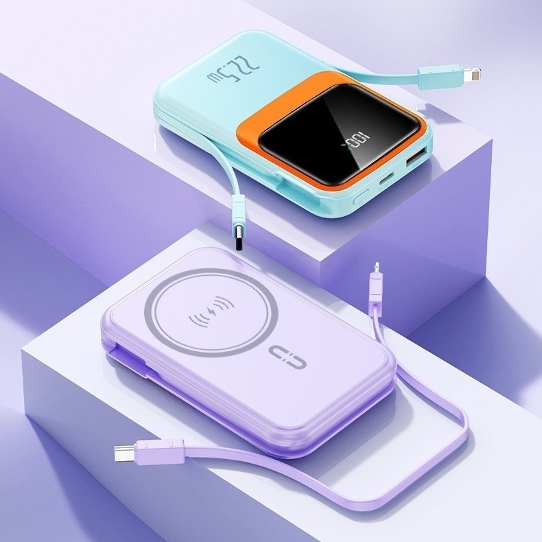 Power Bank Portátil Mini 10000mAh Carregador Rápido Para iPhone Samsung Xiaomi -