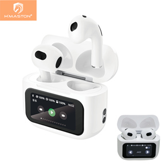 H'maston RS-72 Fone De Ouvido Sem Fio Bluetooth Hi-fi TWS Tela Toutch colorida em Oferta na Shopee