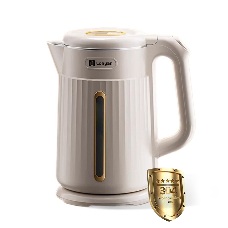 Chaleira Elétrica 110V 1355W 1.8L Auto Desligamento Proteção Dupla Anti Queimadura Base 36...