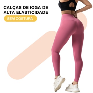 Liouty Calças De Yoga Leggings Esportivos Mulheres Sem Costura Cintura Alta seemless（CK06） em Oferta na Shopee