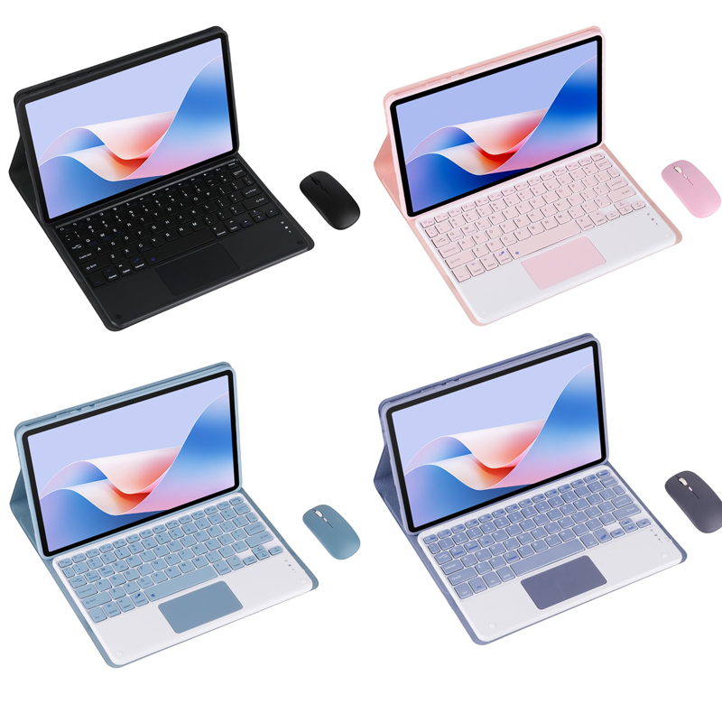 Capa de suporte para Samsung S6 lite/A9 plus com teclado de toque Bluetooth magnético ABNT2 removível,mouse recarregável